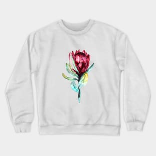 Purple protea flower Crewneck Sweatshirt